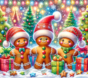 Christmas Gingerbread Men Tumbler Sublimation Transfer