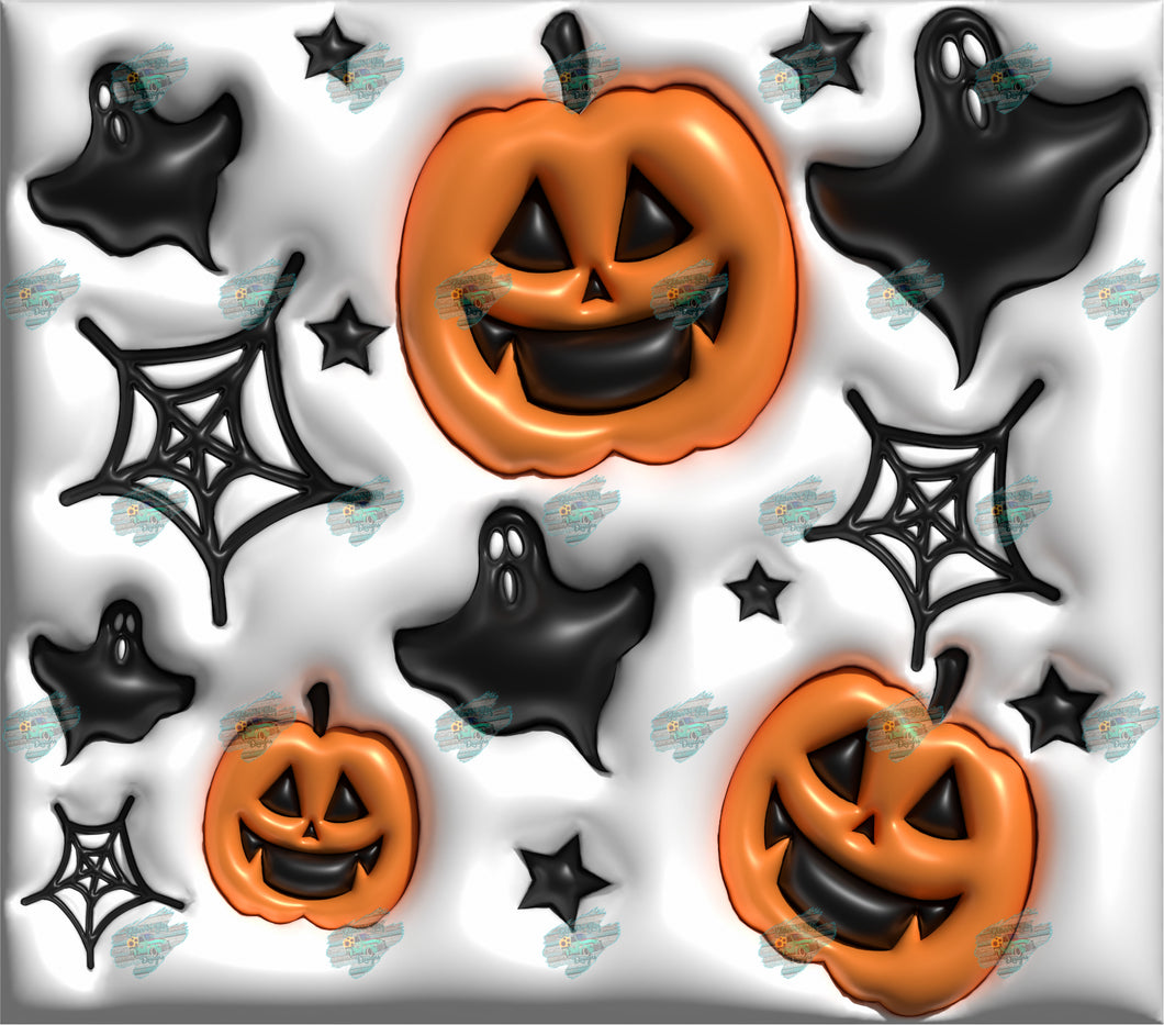3D Inflated Halloween Tumbler Sublimation Transfer