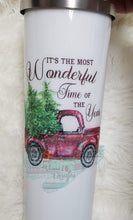 Load image into Gallery viewer, Full Sheet of Red Christmas Truck Waterslides Waterslide Decals
