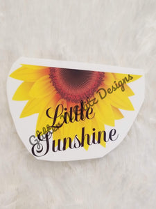 You Are My Sunshine/ Little Sunshine Matching Sunflower Waterslide Decals for Tumblers