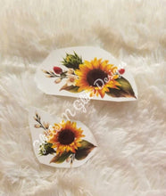 Load image into Gallery viewer, Set of 2 Sunflower Waterslide Decals
