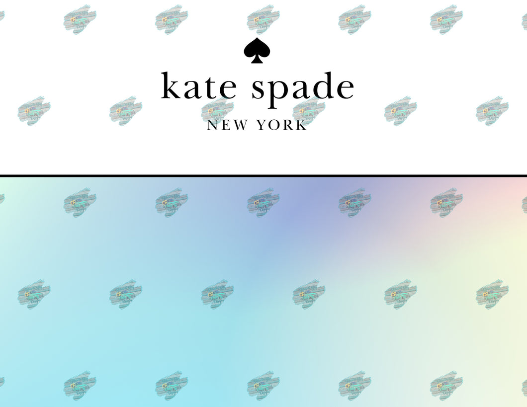 Kate Spade Watercolor Tumbler Sublimation Transfer