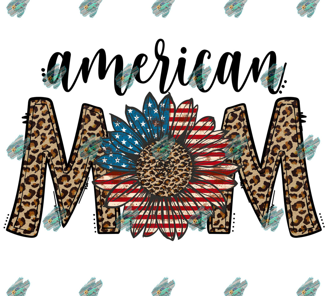 American Mom Sublimation Transfer