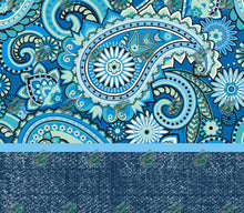 Load image into Gallery viewer, Denim Paisley Tumbler Sublimation Transfer
