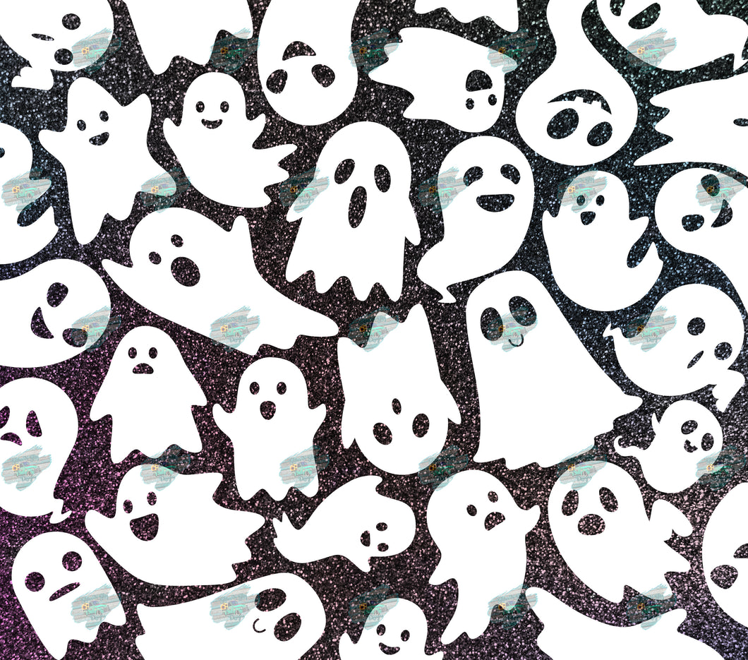 Boo Ghost Pattern Tumbler Sublimation Transfer