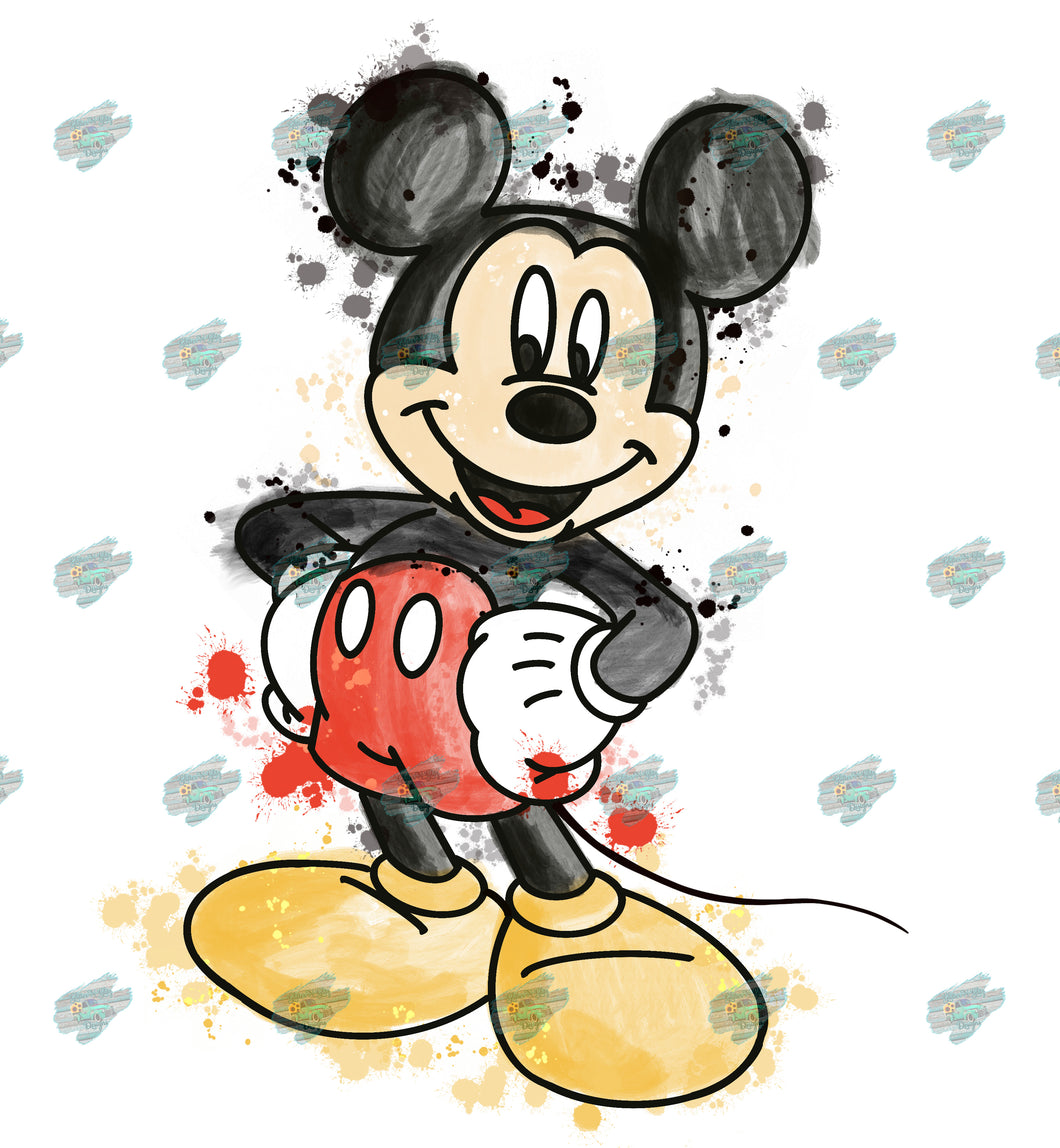 Mickey Watercolor Sublimation Transfer