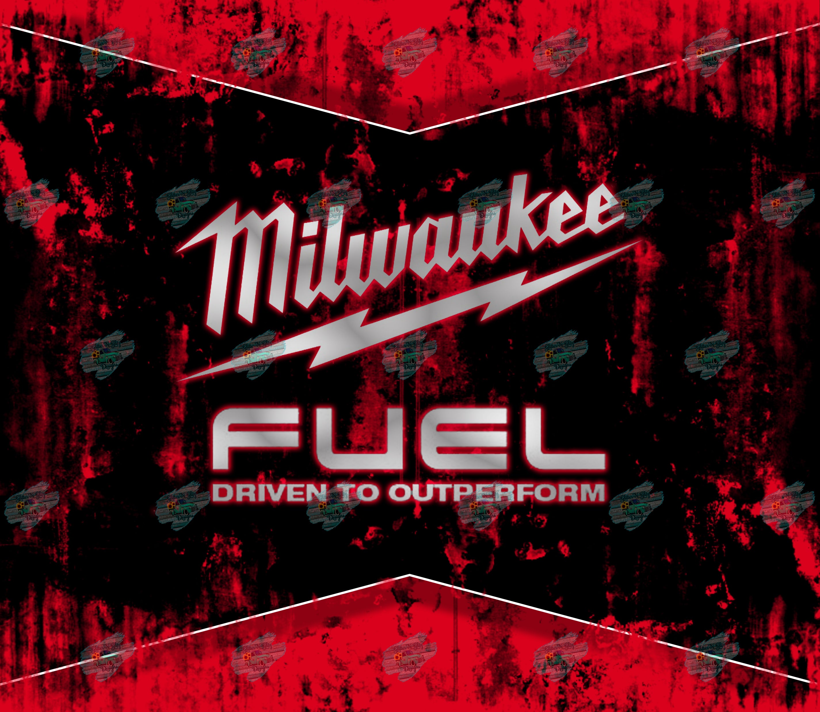 Milwaukee Fuel Grunge 2 Tumbler Sublimation Transfer