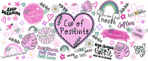 Cup of Positivity Libby Tumbler Sublimation Transfer