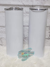 Load image into Gallery viewer, 20oz Skinny Totally Straight FLAT BOTTOM Sublimation Tumblers
