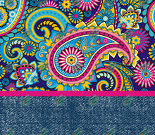 Load image into Gallery viewer, Denim Paisley Tumbler Sublimation Transfer
