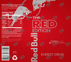 Red Bull Red Edition Tumbler Sublimation Transfer