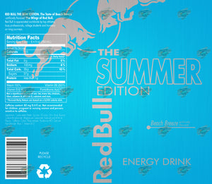 Red Bull Summer Edition Tumbler Sublimation Transfer