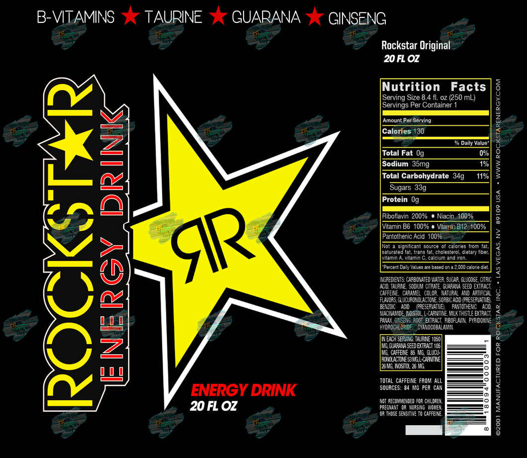 Rockstar Tumbler Sublimation Transfer