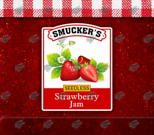 Smuckers Strawberry Tumbler Sublimation Transfer