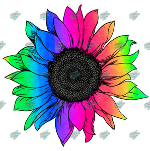 Watercolor Sunflower Sublimation Transfer