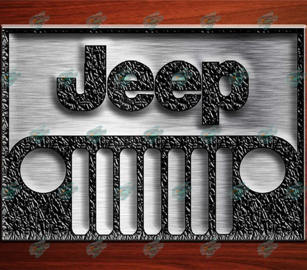 Jeep Tumbler Sublimation Transfer