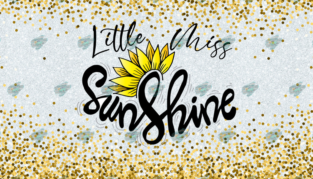Little Miss Sunshine Tumbler Sublimation Transfer