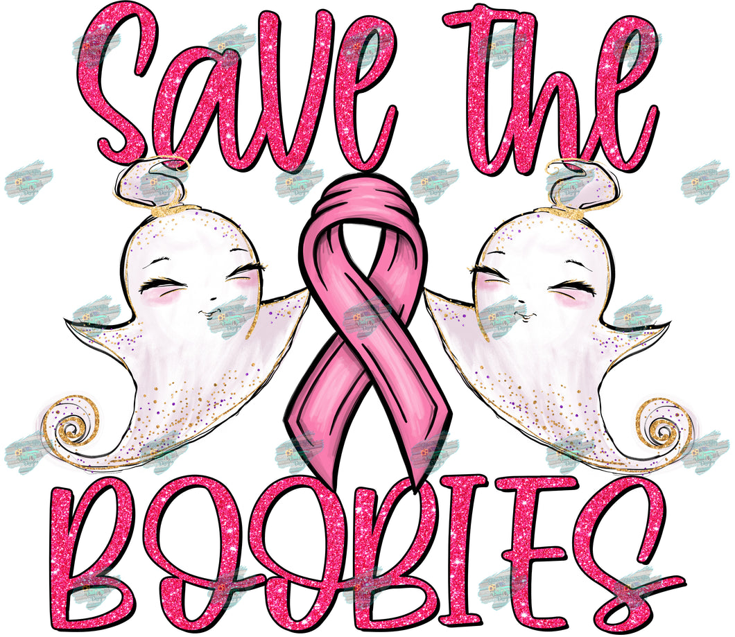 Save the Boobies Sublimation Transfer