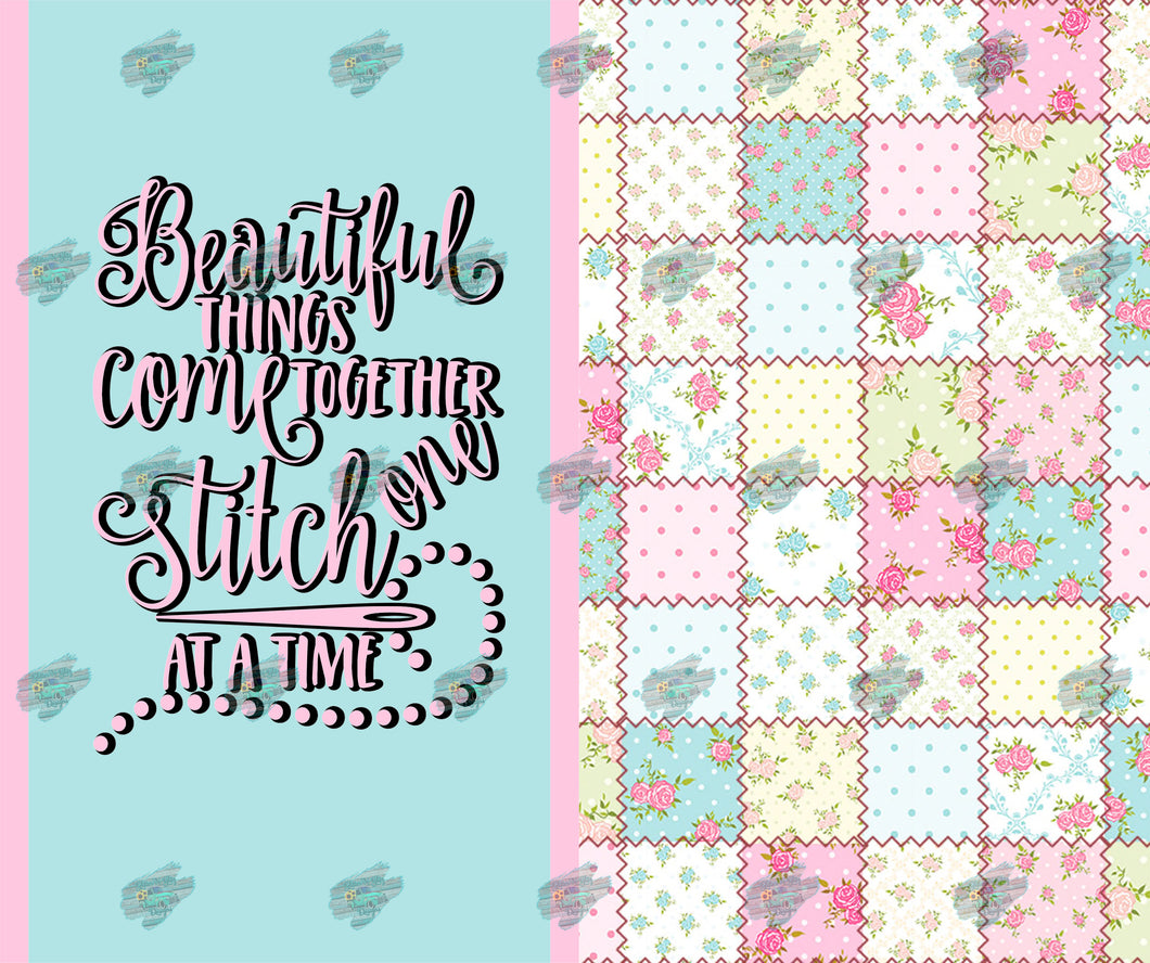 One Stitch at a Time Tumbler Sublimation Transfer
