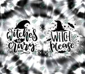 Witches Be Crazy Newspaper Tumbler Sublimation Transfer